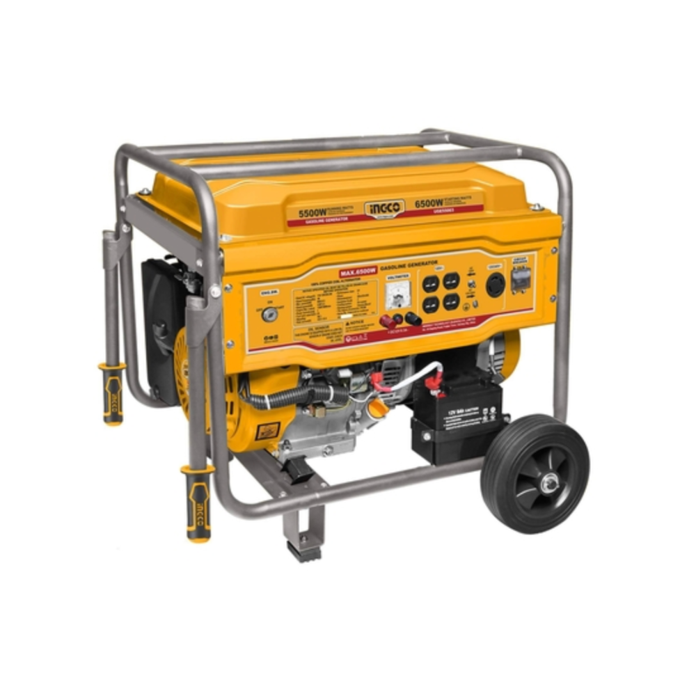 Generador de Energía a Gasolina 6500W 120V / 240V 25L INGCO