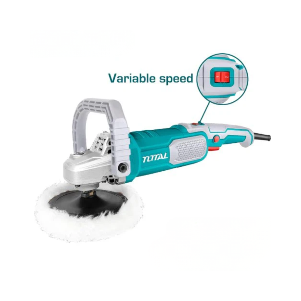 Pulidora Angular 7" 1,400W Velocidad Variable Máx 3600rpm TOTAL