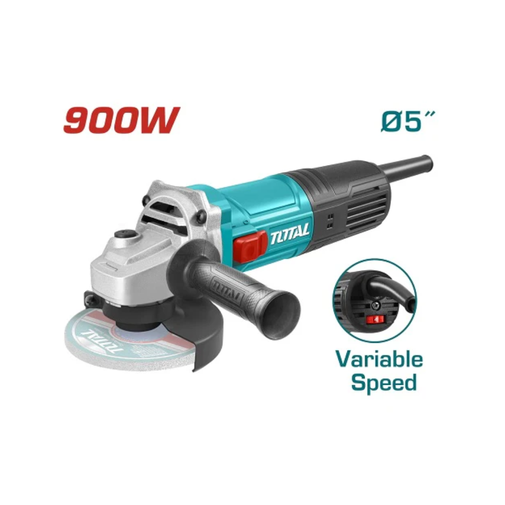 Esmeriladora Angular 5” 900W Velocidad Variable TOTAL