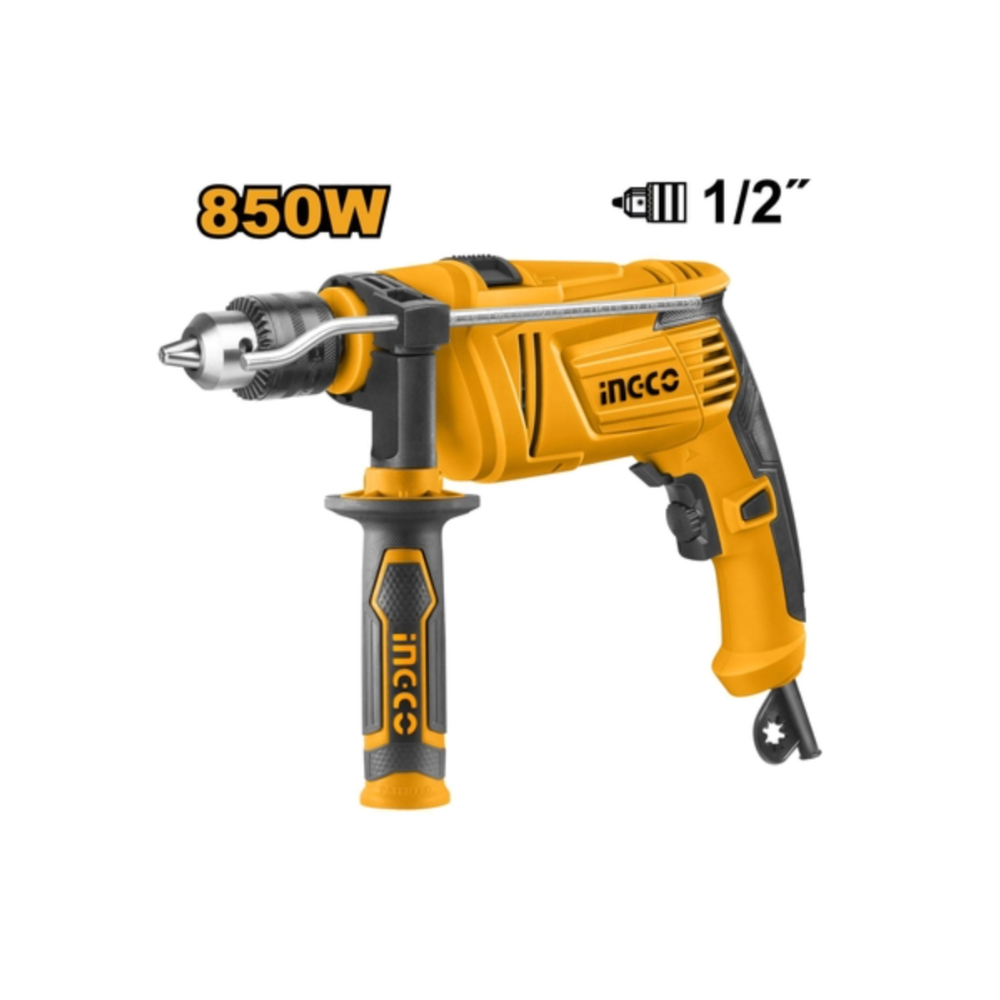 Taladro Percutor 12.7 mm (1/2 In) 850 W Velocidad Variable Reversible INGCO