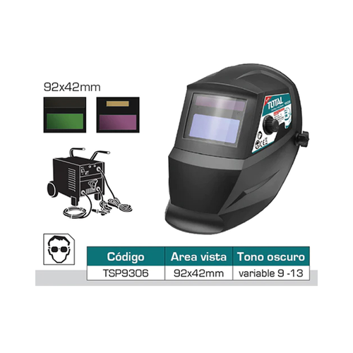 Careta para Soldar Automática Sombra Variable DIN 9-13 TOTAL