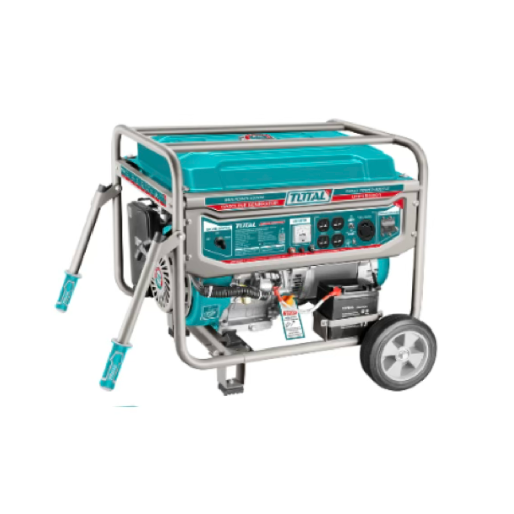 Generador Eléctrico a Gasolina 6500W 3,600rpm 4 Tiempos Arranque Retráctil + Eléctrico TOTAL