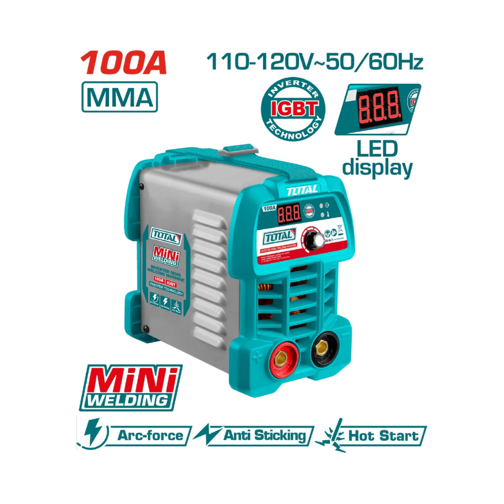 Máquina de Soldar Inverter MMA 100A / 110-220V TOTAL